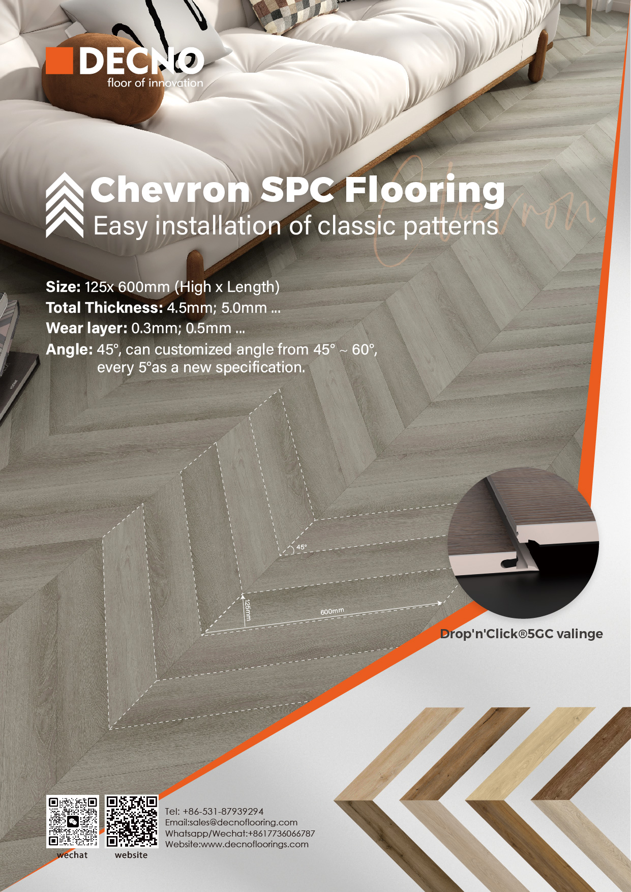 DECNO | Chevron SPC Flooring schafft mehr Wert für Marken