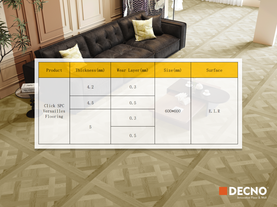 Klick-SPC Versailles Bodenbelag｜DECNO