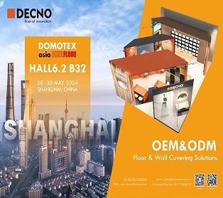 DECNO bringt neue Boden- und Wandpaneele auf den Markt - 2024 DOMOTEX asia